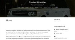 Desktop Screenshot of charliesbritishcars.com
